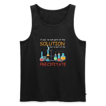 Chemie Lehrer Wissenschaftler Chemieker - Männer Premium Bio Tank Top - Schwarz - Vorne - Michal (187cm)