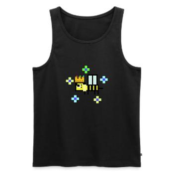 Queen Bee - Men's Premium Organic Tank Top - black - Front - AI Model Male 178 light (178cm)