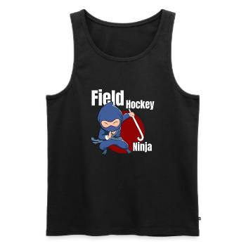 Goalkeeper Scoring Defender Player Field Hockey Ni - Männer Premium Bio Tank Top - Schwarz - Vorne - AI Model Male 178 light (178cm)