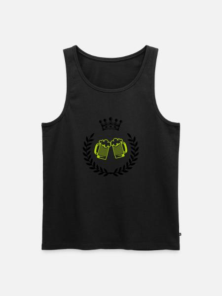 bier wappen 1 - Männer Premium Bio Tank Top - Schwarz