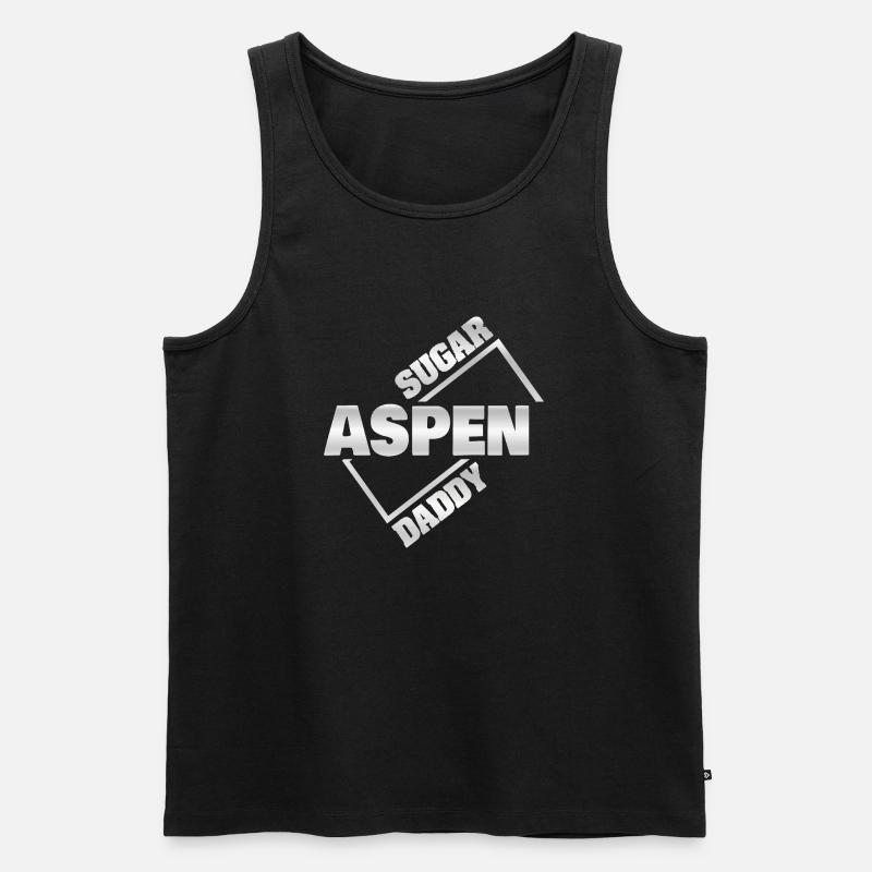 Aspen - Männer Premium Bio Tank Top - Schwarz