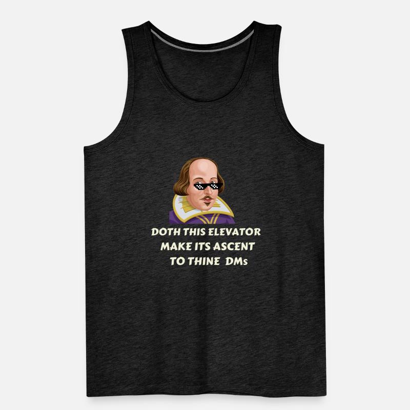 "Doth This Elevator Make Its Ascent to Thine DM's? Men's Premium Organic Tank Top