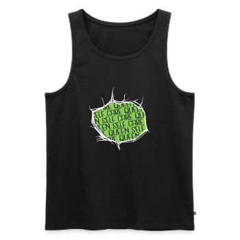 women rights abortion low joke blackhistory - Männer Premium Bio Tank Top - Schwarz - Vorne - Michal (187cm)
