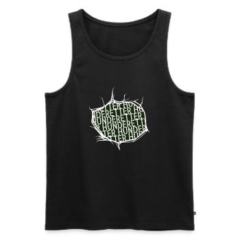 lustiger spruch umweltschutz geschenkidee - Männer Premium Bio Tank Top - Schwarz - Vorne - Michal (187cm)