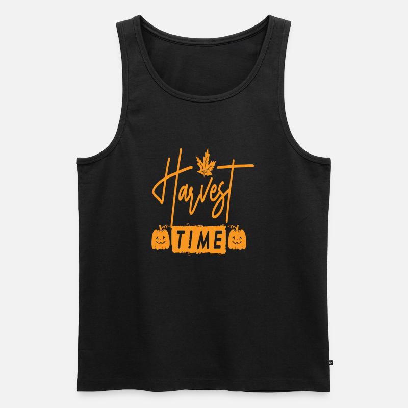 Harvest Time - Männer Premium Bio Tank Top - Schwarz