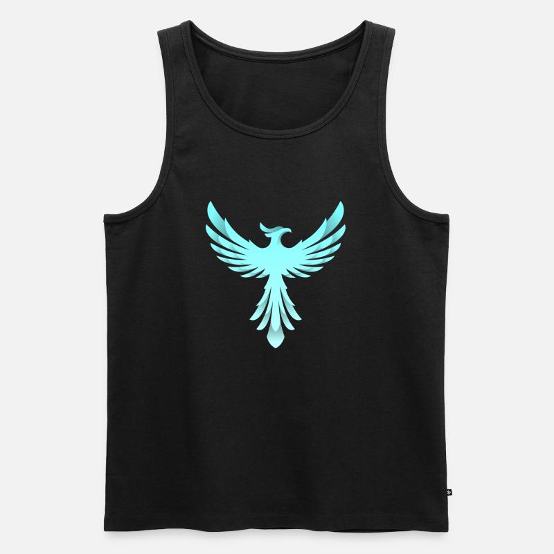 Phoenix Logo - Männer Premium Bio Tank Top - Schwarz