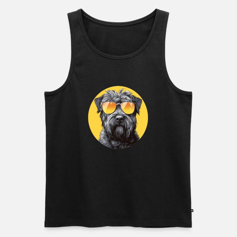 Bouvier - Männer Premium Bio Tank Top - Schwarz
