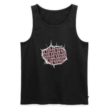bday cool raubkatze meerkatze seekatze falbkatze - Männer Premium Bio Tank Top - Schwarz - Vorne - Michal (187cm)
