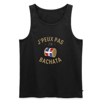 J peux pas j ai Bachata - Débardeur bio Premium Homme - noir - Devant - Michal (187cm)