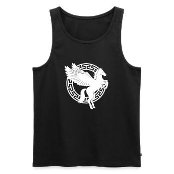 Mythology Greek Horse God - Débardeur bio Premium Homme - noir - Devant - AI Model Male 178 light (178cm)