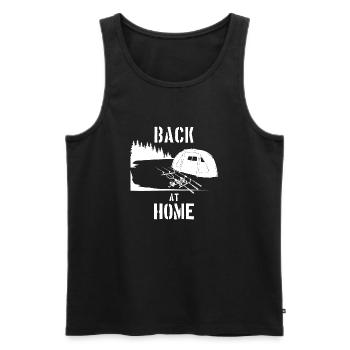 Back at Home Carphunter Carp Carp Carp Angler - Men's Premium Organic Tank Top - black - Front - AI Model Male 178 light (178cm)