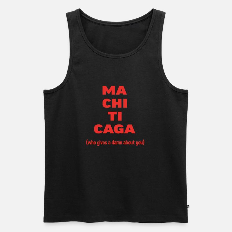 Aber wer Sie! Bastard-Phrase - Männer Premium Bio Tank Top - Schwarz