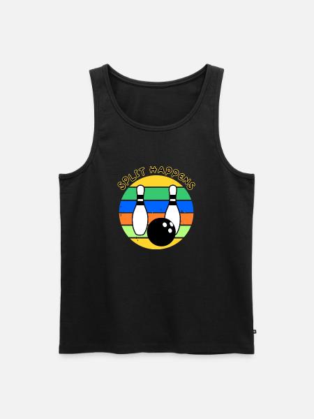 Split happens - Männer Premium Bio Tank Top - Schwarz