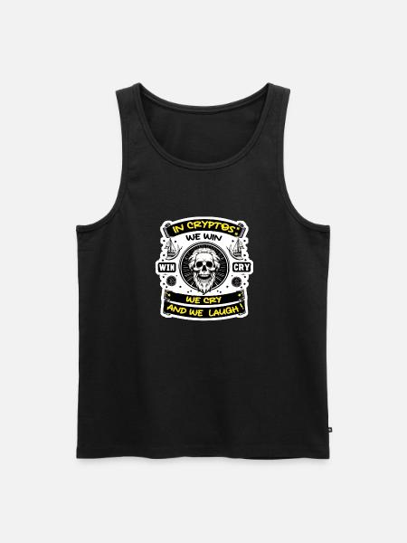 For krypto fans - Men's Premium Organic Tank Top - black