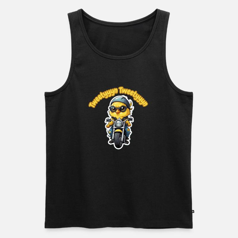 Tweetyyyn - Männer Premium Bio Tank Top - Schwarz