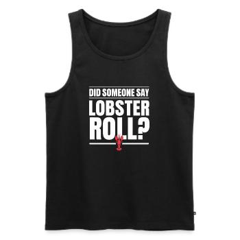 For real lobster fans - Men's Premium Organic Tank Top - black - Front - AI Model Male 178 light (178cm)