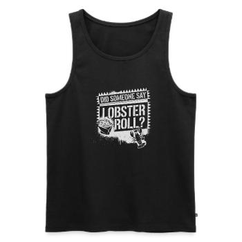 For all seafood lovers - Men's Premium Organic Tank Top - black - Front - Michal (187cm)
