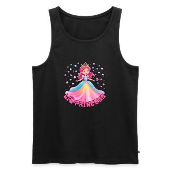Lil Princess - Männer Premium Bio Tank Top - Schwarz - Vorne - AI Model Male 178 light (178cm)