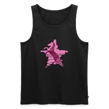 Star Horse - Männer Premium Bio Tank Top - Schwarz - Vorne - Michal (187cm)