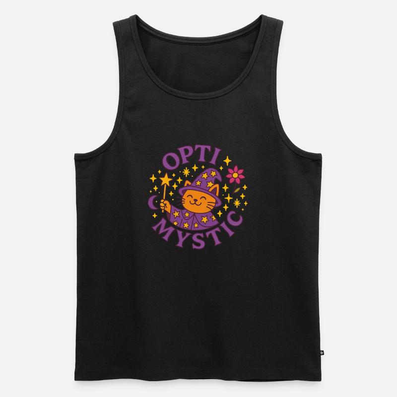 Opti Mystik - Männer Premium Bio Tank Top - Schwarz