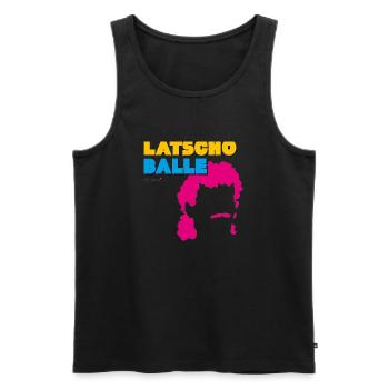 Latscho Balle - Männer Premium Bio Tank Top - Schwarz - Vorne - AI Model Male 178 light (178cm)