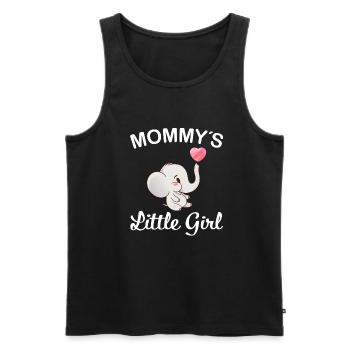 Mommy´s little girl kleine Tochter Mutterliebe süß - Männer Premium Bio Tank Top - Schwarz - Vorne - AI Model Male 178 light (178cm)