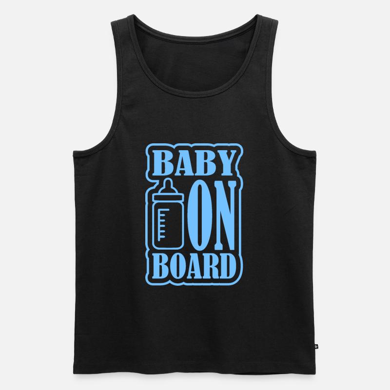 Bébé à bord - Débardeur bio Premium Homme - noir