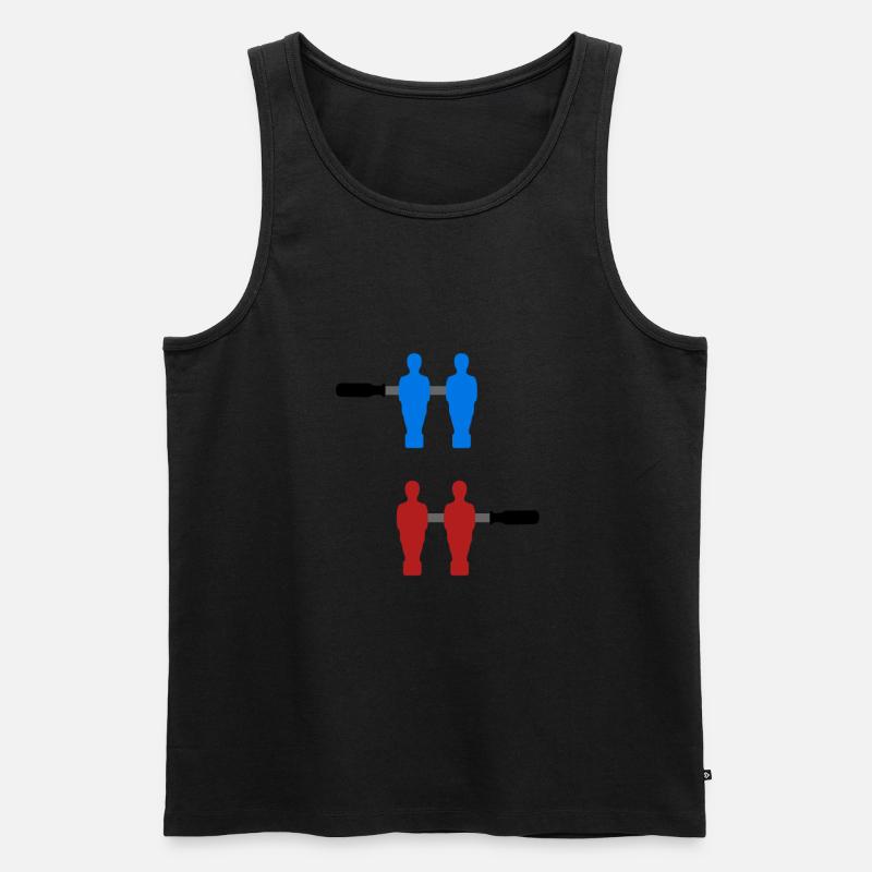 calcio_balilla - Männer Premium Bio Tank Top - Schwarz