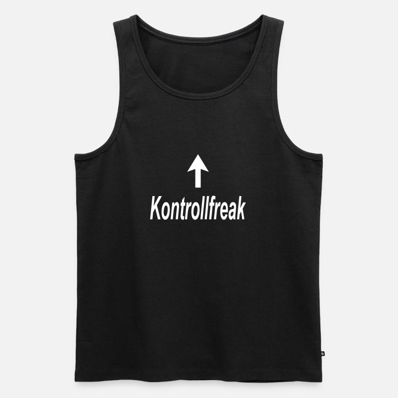 control freak - Débardeur bio Premium Homme - noir