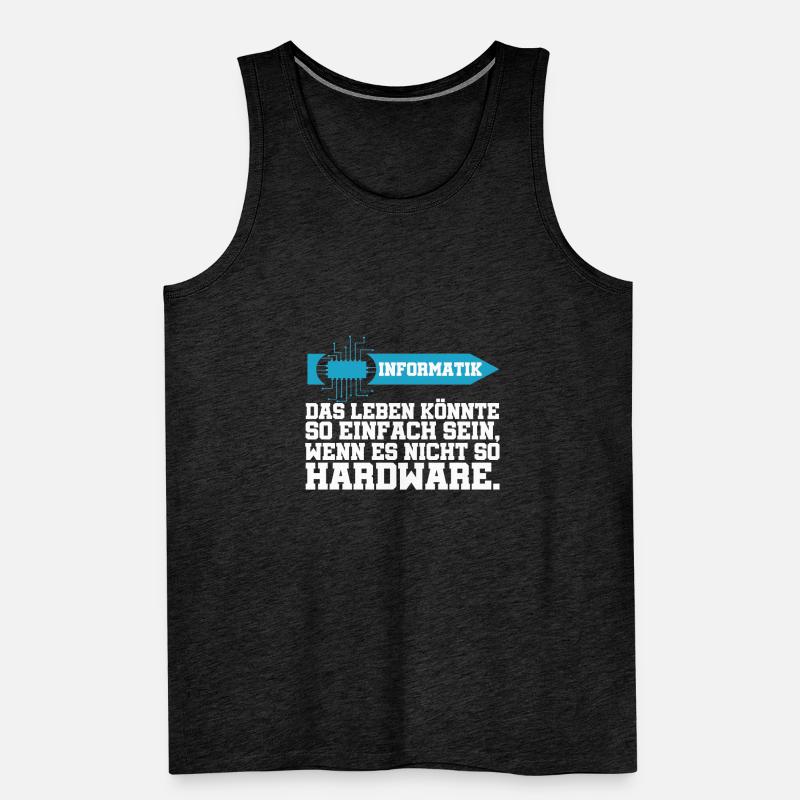 Computer science Life could be simple hardware Men's Premium Organic Tank Top