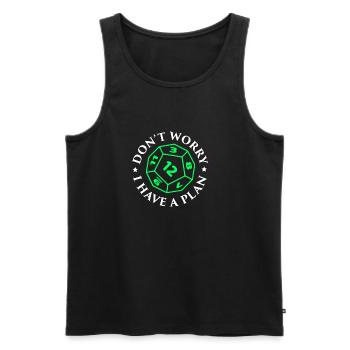 Dont worry - Pen & Paper, Rollenspiel - Männer Premium Bio Tank Top - Schwarz - Vorne - Michal (187cm)