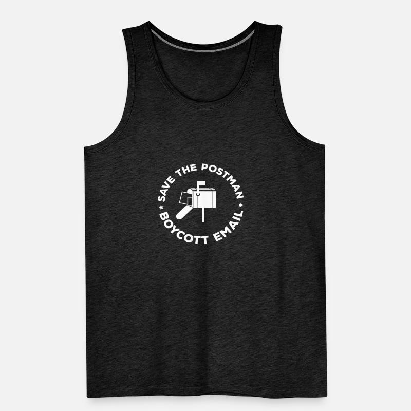 Boycott E-mail - Postman, Postman, Messenger Débardeur bio Premium Homme