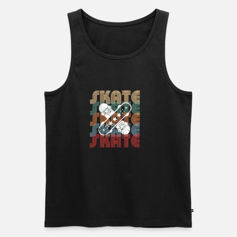 Skaters - skateboard, board, halfpipe - Men's Premium Organic Tank Top - black