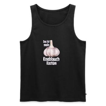 Mein Knoblauch Kostüm - Halloween, Knolle, Garlic - Männer Premium Bio Tank Top - Anthrazit - Vorne - Alexander (188cm)