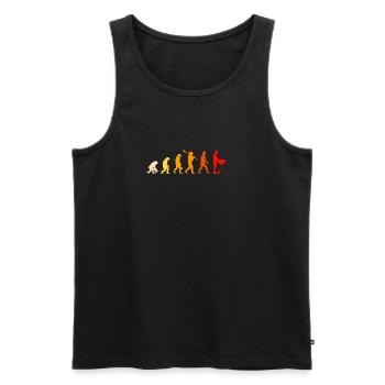 BBQ Evolution - Barbecue, grillen, Grill - Männer Premium Bio Tank Top - Schwarz - Vorne - AI Model Male 178 light (178cm)