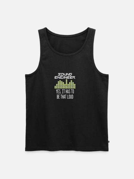 Sound engineer I sound engineer - Men's Premium Organic Tank Top - black