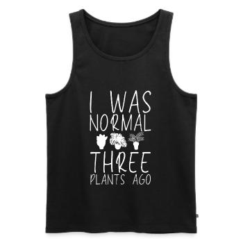 Plantes d’intérieur | Planties HobbyGärtner Cadeaux - Débardeur bio Premium Homme - noir - Devant - Michal (187cm)
