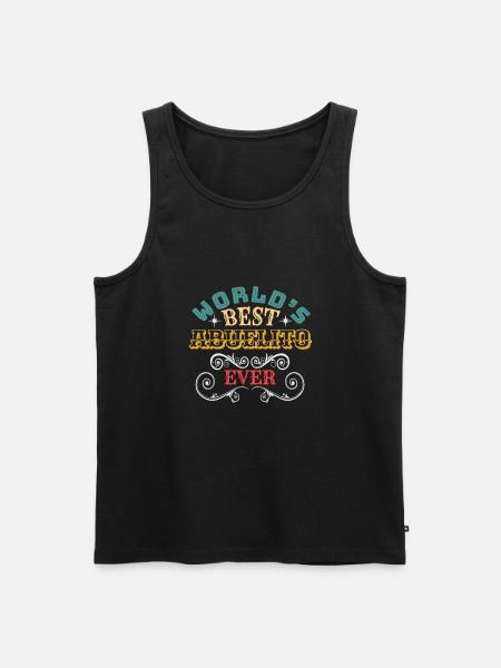 Worlds Best Abuelito Ever - Men's Premium Organic Tank Top - black