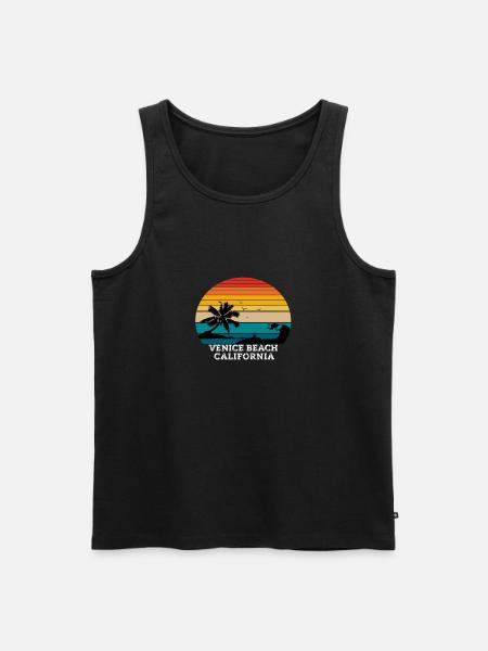 Venice Beach California Beaches - Men's Premium Organic Tank Top - black