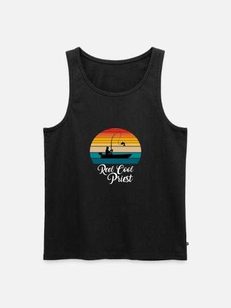 Hjul Cool Priest Fiskegaver - Herre Premium økologisk tanktop - sort