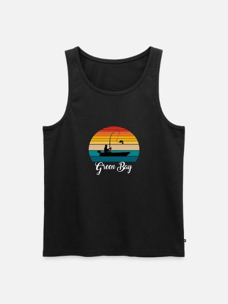 Green Bay Fishing Spot - Men's Premium Organic Tank Top - black