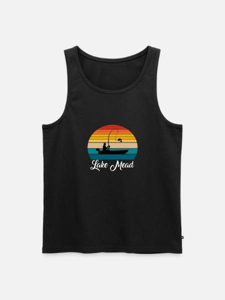 Lake Mead Fishing Spot - Men's Premium Organic Tank Top - black