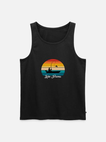 Lake Texoma Fishing Spot - Men's Premium Organic Tank Top - black