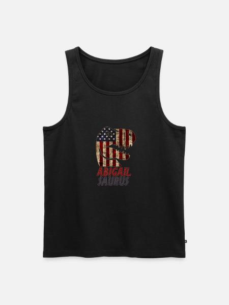 Patriotic Abigail Dinosaur Abigailsaurus - Men's Premium Organic Tank Top - black
