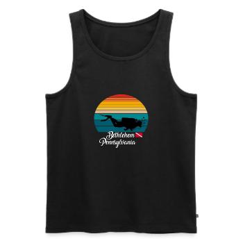 Bethlehem Pennsylvania Diving - Men's Premium Organic Tank Top - black - Front - Michal (187cm)
