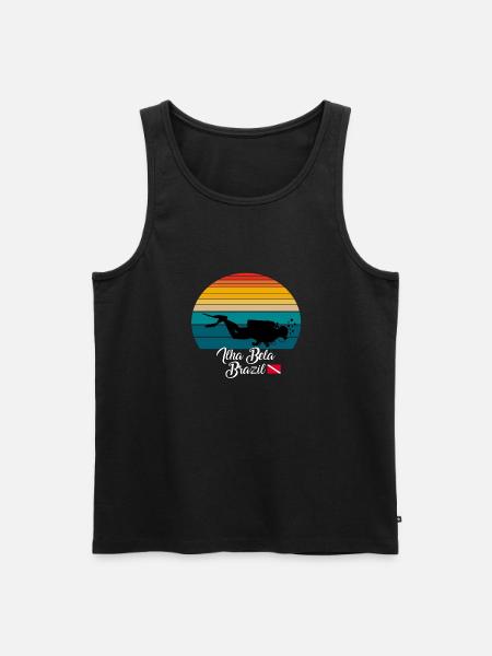 Ilha Bela Brazil Diving - Men's Premium Organic Tank Top - black