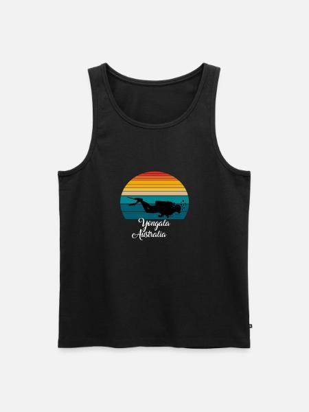 Yongala Australia Diving - Männer Premium Bio Tank Top - Schwarz