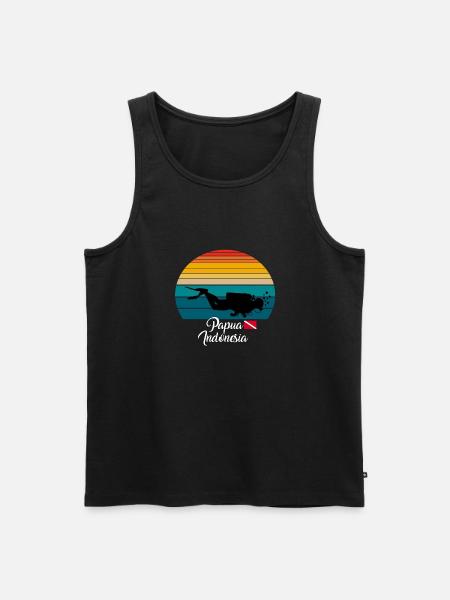 Papua Indonesia Diving - Men's Premium Organic Tank Top - black