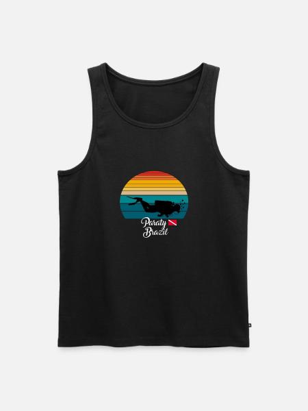 Paraty Brazil Diving - Men's Premium Organic Tank Top - black