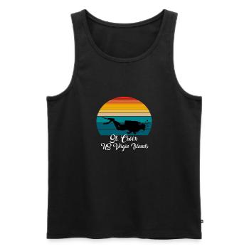 St. Croix US Virgin Islands Diving - Männer Premium Bio Tank Top - Schwarz - Vorne - AI Model Male 178 light (178cm)